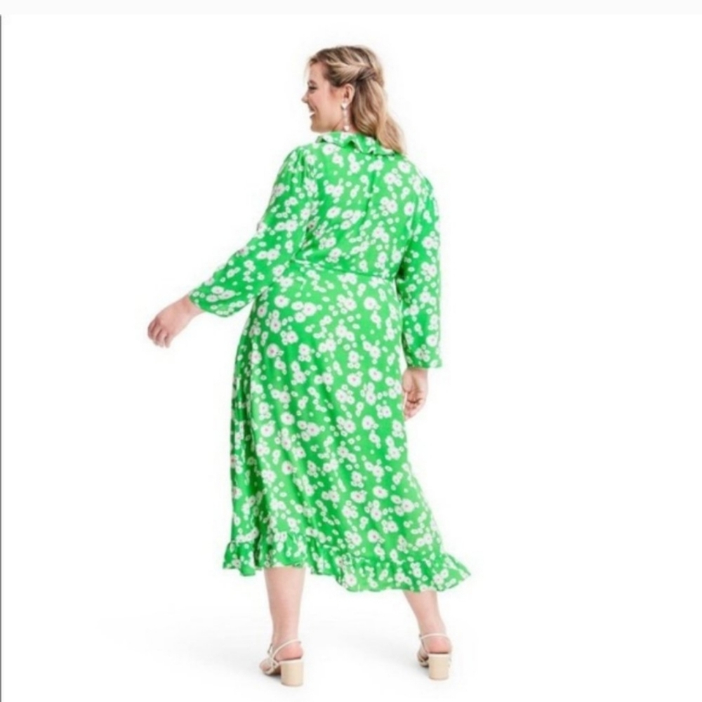 Rixo for target 3/4 sleeve wrap dress - Picture 3 of 3